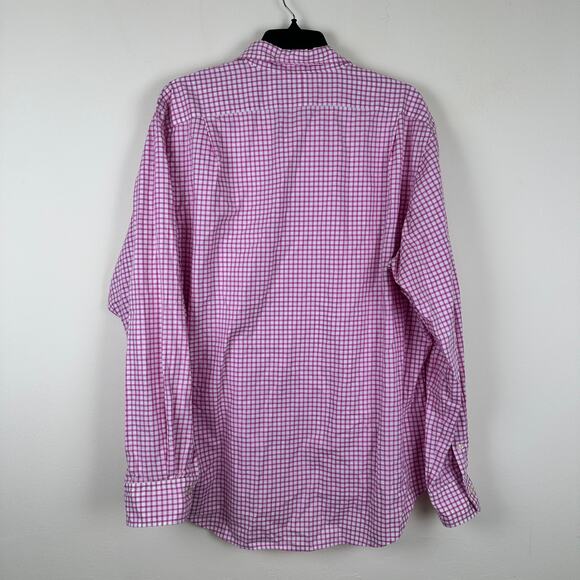 Polo Ralph Lauren Pink and White‎ Checked Long Sleeve Button Up Shirt Size XL - Picture 3 of 8